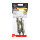 This is an image showing TIMCO Shield Anchor Projecting Bolts - Yellow - M12:30P (M12 x 120) - 2 Pieces TIMpac available from T.H Wiggans Ironmongery in Kendal, quick delivery at discounted prices.