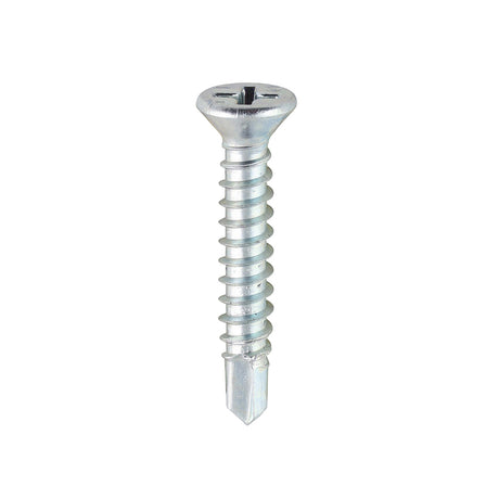 This is an image showing TIMCO Window Fabrication Screws - Countersunk - PH - Self-Tapping - Self-Drilling Point - Zinc - 3.9 x 25 - 1000 Pieces Box available from T.H Wiggans Ironmongery in Kendal, quick delivery at discounted prices.