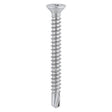 This is an image showing TIMCO Window Fabrication Screws - Countersunk - PH - Self-Tapping Thread - Self-Drilling Point - Martensitic Stainless Steel & Silver Organic - 3.9 x 32 - 1000 Pieces Box available from T.H Wiggans Ironmongery in Kendal, quick delivery at discounted prices.