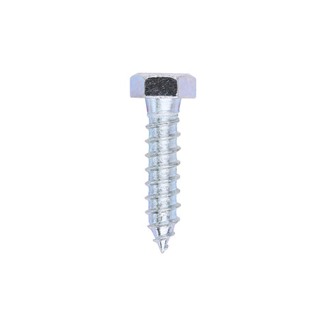 This is an image showing TIMCO Coach Screws - Hex - Zinc - 12.0 x 50 - 100 Pieces Box available from T.H Wiggans Ironmongery in Kendal, quick delivery at discounted prices.