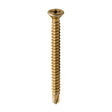 This is an image showing TIMCO Window Fabrication Screws - Countersunk - PH - Self-Tapping - Self-Drilling Point - Yellow - 3.9 x 45 - 500 Pieces Box available from T.H Wiggans Ironmongery in Kendal, quick delivery at discounted prices.