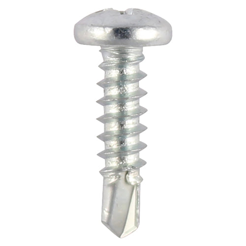 This is an image showing TIMCO Window Fabrication Screws - Pan - PH - Self-Tapping Thread - Self-Drilling Point - Zinc - 4.2 x 13 - 1000 Pieces Box available from T.H Wiggans Ironmongery in Kendal, quick delivery at discounted prices.