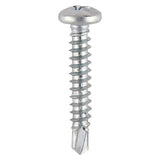 This is an image showing TIMCO Window Fabrication Screws - Pan - PH - Self-Tapping Thread - Self-Drilling Point - Zinc - 4.2 x 19 - 1000 Pieces Box available from T.H Wiggans Ironmongery in Kendal, quick delivery at discounted prices.