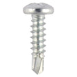 This is an image showing TIMCO Window Fabrication Screws - Pan - PH - Self-Tapping Thread - Self-Drilling Point - Zinc - 4.2 x 25 - 1000 Pieces Box available from T.H Wiggans Ironmongery in Kendal, quick delivery at discounted prices.