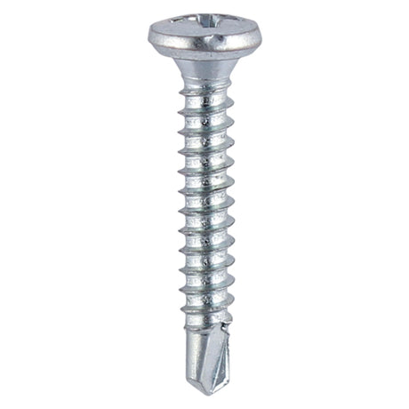 This is an image showing TIMCO Window Fabrication Screws - Friction Stay - Shallow Pan Countersunk - PH - Self-Tapping - Self-Drilling Point - Zinc - 3.9 x 29 - 1000 Pieces Box available from T.H Wiggans Ironmongery in Kendal, quick delivery at discounted prices.