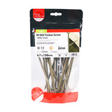 This is an image showing TIMCO Timber Screws - TX - Wafer - Exterior - Green - 6.7 x 150 - 20 Pieces TIMbag available from T.H Wiggans Ironmongery in Kendal, quick delivery at discounted prices.