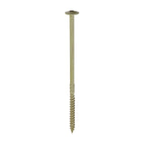 This is an image showing TIMCO Timber Frame Construction & Landscaping Screws - Wafer - Exterior - Green Organic - 6.7 x 150 - 50 Pieces Box available from T.H Wiggans Ironmongery in Kendal, quick delivery at discounted prices.