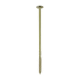 This is an image showing TIMCO Timber Frame Construction & Landscaping Screws - Wafer - Exterior - Green Organic - 6.7 x 175 - 50 Pieces Box available from T.H Wiggans Ironmongery in Kendal, quick delivery at discounted prices.