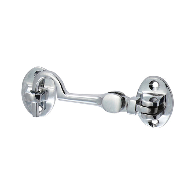 This is an image showing TIMCO Cabin Hook - Polished Chrome - 75mm - 1 Each Bag available from T.H Wiggans Ironmongery in Kendal, quick delivery at discounted prices.