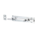 This is an image showing TIMCO Necked Barrel Bolt - Satin Chrome - 100 x 25mm - 1 Each Bag available from T.H Wiggans Ironmongery in Kendal, quick delivery at discounted prices.