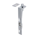 This is an image showing TIMCO Lever Action Flush Bolt - Polished Chrome - 150 x 19mm - 1 Each Bag available from T.H Wiggans Ironmongery in Kendal, quick delivery at discounted prices.