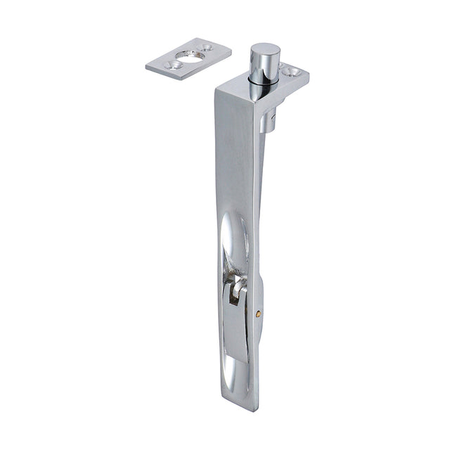 This is an image showing TIMCO Lever Action Flush Bolt - Polished Chrome - 150 x 19mm - 1 Each Bag available from T.H Wiggans Ironmongery in Kendal, quick delivery at discounted prices.