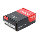 This is an image showing TIMCO Indicator Bolt - Satin Chrome - 66mm - 1 Each Box available from T.H Wiggans Ironmongery in Kendal, quick delivery at discounted prices.