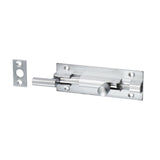 This is an image showing TIMCO Necked Barrel Bolt - Satin Chrome - 75 x 25mm - 1 Each Bag available from T.H Wiggans Ironmongery in Kendal, quick delivery at discounted prices.
