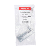 This is an image showing TIMCO Necked Barrel Bolt - Satin Chrome - 75 x 25mm - 1 Each Bag available from T.H Wiggans Ironmongery in Kendal, quick delivery at discounted prices.