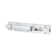 This is an image showing TIMCO Straight Barrel Bolt - Satin Chrome - 100 x 25mm - 1 Each Bag available from T.H Wiggans Ironmongery in Kendal, quick delivery at discounted prices.
