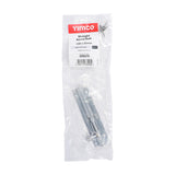 This is an image showing TIMCO Straight Barrel Bolt - Satin Chrome - 100 x 25mm - 1 Each Bag available from T.H Wiggans Ironmongery in Kendal, quick delivery at discounted prices.