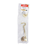 This is an image showing TIMCO Cabin Hook - Polished Brass - 150mm - 1 Each Bag available from T.H Wiggans Ironmongery in Kendal, quick delivery at discounted prices.