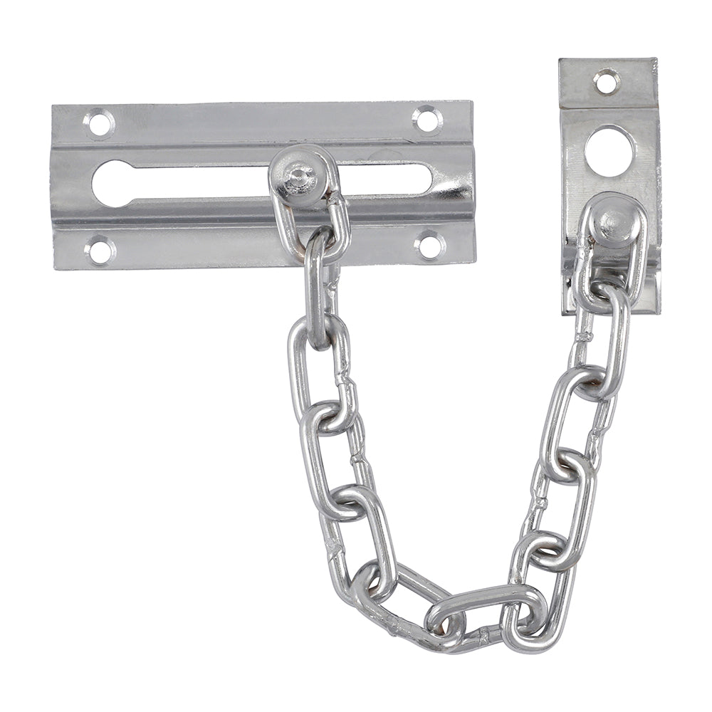 This is an image showing TIMCO Door Chain - Polished Chrome - 85mm - 1 Each Bag available from T.H Wiggans Ironmongery in Kendal, quick delivery at discounted prices.