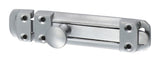This is an image showing TIMCO Contract Flat Section Bolt - Satin Chrome - 110 x 25mm - 1 Each Bag available from T.H Wiggans Ironmongery in Kendal, quick delivery at discounted prices.