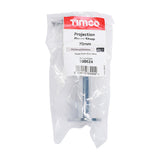 This is an image showing TIMCO Projection Door Stop - Polished Chrome - 70mm - 1 Each Bag available from T.H Wiggans Ironmongery in Kendal, quick delivery at discounted prices.