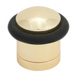 This is an image showing TIMCO Cylinder Door Stop - Polished Brass - 41mm - 1 Each Bag available from T.H Wiggans Ironmongery in Kendal, quick delivery at discounted prices.