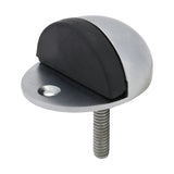 This is an image showing TIMCO Oval Door Stop - Satin Chrome - 47mm - 1 Each TIMpac available from T.H Wiggans Ironmongery in Kendal, quick delivery at discounted prices.