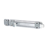 This is an image showing TIMCO Contract Flat Section Bolt - Satin Chrome - 210 x 35mm - 1 Each Bag available from T.H Wiggans Ironmongery in Kendal, quick delivery at discounted prices.