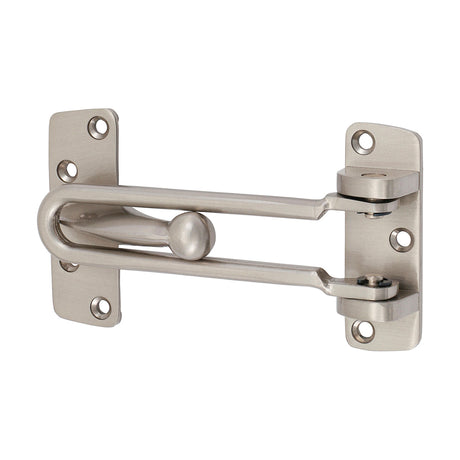This is an image showing TIMCO Door Restrictor - Satin Chrome - 107mm - 1 Each Bag available from T.H Wiggans Ironmongery in Kendal, quick delivery at discounted prices.