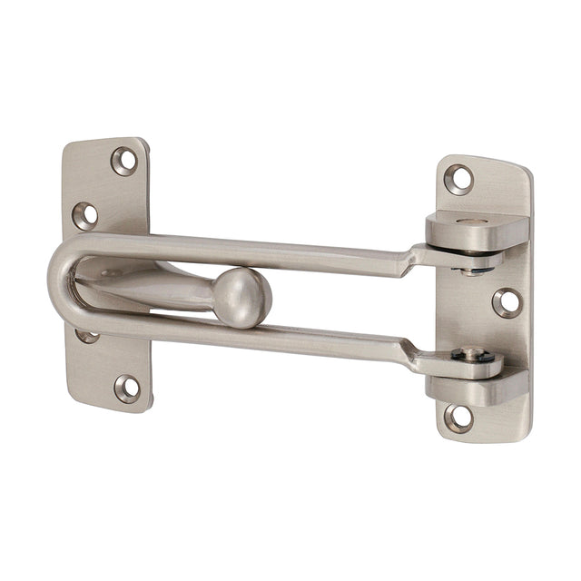 This is an image showing TIMCO Door Restrictor - Satin Chrome - 107mm - 1 Each Bag available from T.H Wiggans Ironmongery in Kendal, quick delivery at discounted prices.