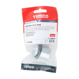 This is an image showing TIMCO Cylinder Door Stop - Polished Chrome - 41mm - 1 Each TIMpac available from T.H Wiggans Ironmongery in Kendal, quick delivery at discounted prices.