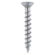This is an image showing TIMCO Window Fabrication Screws - Countersunk with Ribs - PH - Single Thread - Gimlet Point - Zinc - 4.3 x 20 - 1000 Pieces Box available from T.H Wiggans Ironmongery in Kendal, quick delivery at discounted prices.