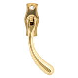 This is an image showing From The Anvil - Polished Brass Peardrop Espag - RH available from T.H Wiggans Architectural Ironmongery in Kendal, quick delivery and discounted prices