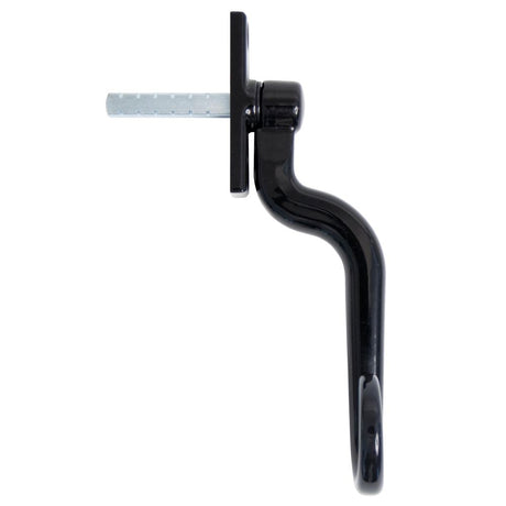 This is an image showing From The Anvil - Black Deluxe Monkeytail Espag - LH available from T.H Wiggans Architectural Ironmongery in Kendal, quick delivery and discounted prices