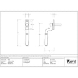 This is an image showing From The Anvil - Electro Brass Teardrop Espag available from T.H Wiggans Architectural Ironmongery in Kendal, quick delivery and discounted prices