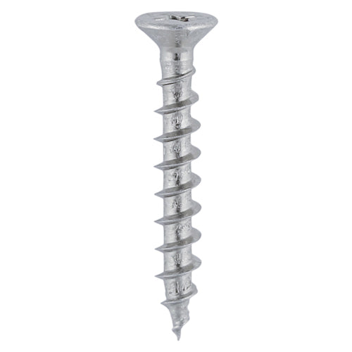This is an image showing TIMCO Window Fabrication Screws - Countersunk with Ribs - PH - Single Thread - Gimlet Tip - Stainless Steel - 4.3 x 25 - 1000 Pieces Box available from T.H Wiggans Ironmongery in Kendal, quick delivery at discounted prices.