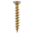 This is an image showing TIMCO Window Fabrication Screws - Countersunk with Ribs - PH - Single Thread - Gimlet Point - Yellow - 4.8 x 25 - 1000 Pieces Box available from T.H Wiggans Ironmongery in Kendal, quick delivery at discounted prices.