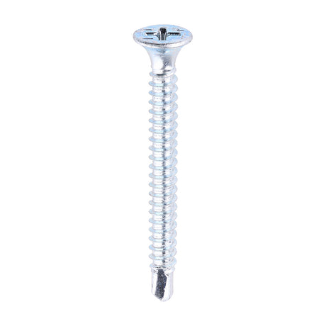 This is an image showing TIMCO Cill Screws - Bugle - PH - Self-Tapping Thread - Self-Drilling Point - Zinc - 4.2 x 42 - 500 Pieces Box available from T.H Wiggans Ironmongery in Kendal, quick delivery at discounted prices.