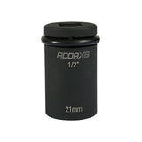This is an image showing TIMCO Scaffolders Short Impact Socket - 21 x 52mm - 1 Each Box available from T.H Wiggans Ironmongery in Kendal, quick delivery at discounted prices.