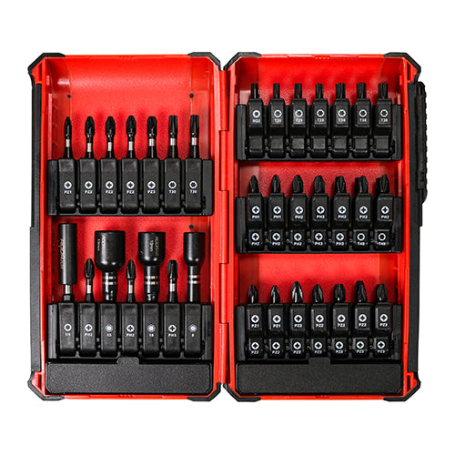 This is an image showing TIMCO Impact Driver Bit Set - Case - 49pcs - 49 Pieces Blister Pack available from T.H Wiggans Ironmongery in Kendal, quick delivery at discounted prices.