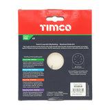 This is an image showing TIMCO Random Orbital Sanding Discs - 60 Grit - Red - 125mm - 5 Pieces Pack available from T.H Wiggans Ironmongery in Kendal, quick delivery at discounted prices.
