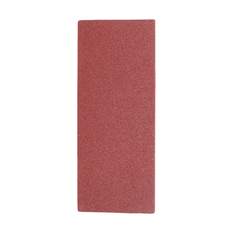 This is an image showing TIMCO 1/3 Sanding Sheets - Mixed - Red - Unpunched - 93 x 230mm (80/120/180) - 5 Pieces Pack available from T.H Wiggans Ironmongery in Kendal, quick delivery at discounted prices.