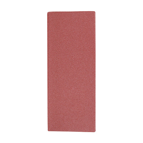 This is an image showing TIMCO 1/3 Sanding Sheets - 120 Grit - Red - Unpunched - 93 x 230mm - 5 Pieces Pack available from T.H Wiggans Ironmongery in Kendal, quick delivery at discounted prices.
