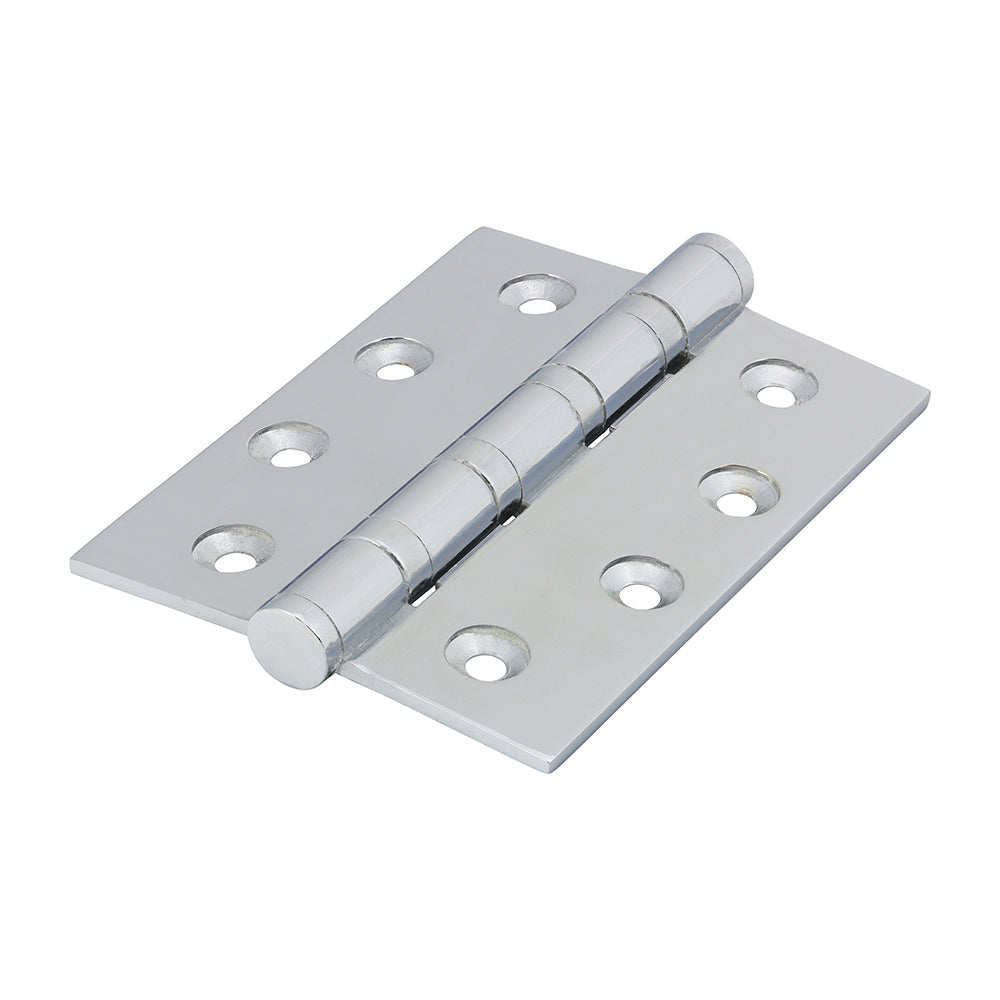 This is an image showing TIMCO Performance Ball Race Hinge - Solid Brass - Polished Chrome - 102 x 76 - 2 Pieces Box available from T.H Wiggans Ironmongery in Kendal, quick delivery at discounted prices.