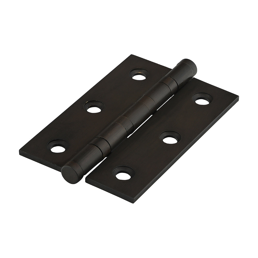 This is an image showing TIMCO Performance Ball Race Hinge - Solid Brass - Bronze - 76 x 50 - 2 Pieces Box available from T.H Wiggans Ironmongery in Kendal, quick delivery at discounted prices.