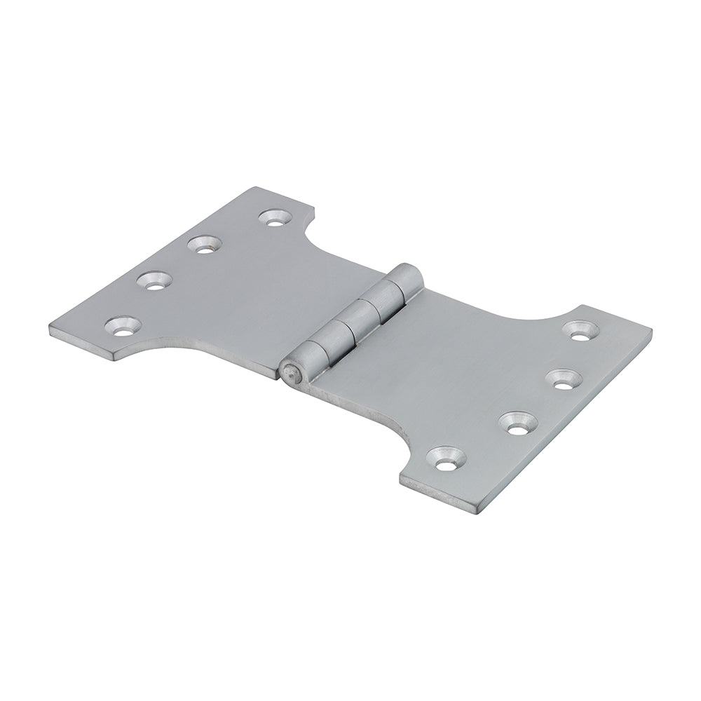 This is an image showing TIMCO Parliament Hinge (488) - Solid Brass - Satin Chrome - 102 x 150 - 2 Pieces Box available from T.H Wiggans Ironmongery in Kendal, quick delivery at discounted prices.