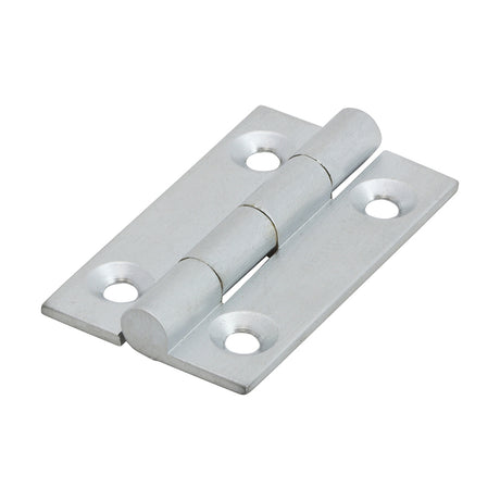 This is an image showing TIMCO Solid Drawn Hinge - Solid Brass - Satin Chrome - 38 x 22 - 2 Pieces Bag available from T.H Wiggans Ironmongery in Kendal, quick delivery at discounted prices.