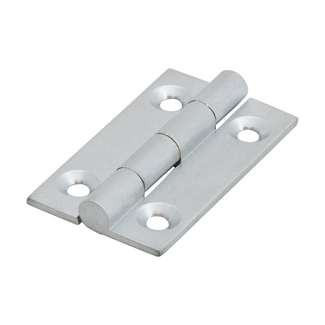 This is an image showing TIMCO Solid Drawn Hinge - Solid Brass - Satin Chrome - 38 x 22 - 2 Pieces Bag available from T.H Wiggans Ironmongery in Kendal, quick delivery at discounted prices.