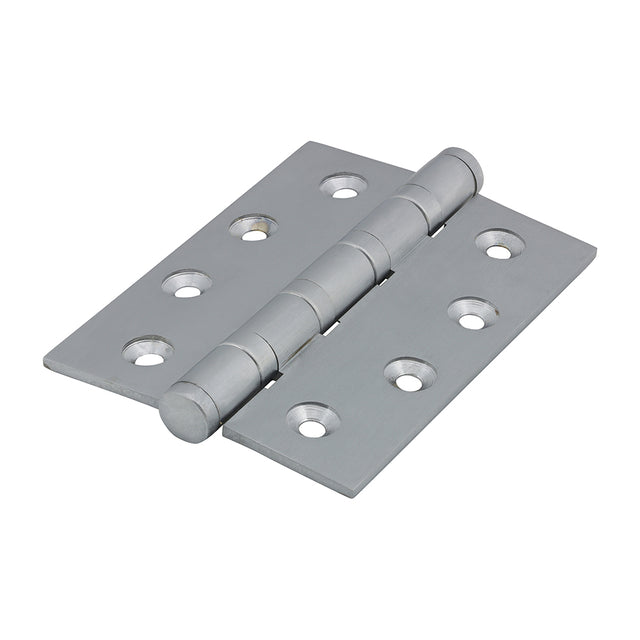 This is an image showing TIMCO Performance Ball Race Hinge - Solid Brass - Satin Chrome - 102 x 76 - 2 Pieces Box available from T.H Wiggans Ironmongery in Kendal, quick delivery at discounted prices.