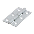 This is an image showing TIMCO Solid Drawn Hinge - Solid Brass - Satin Chrome - 50 x 28 - 2 Pieces Bag available from T.H Wiggans Ironmongery in Kendal, quick delivery at discounted prices.
